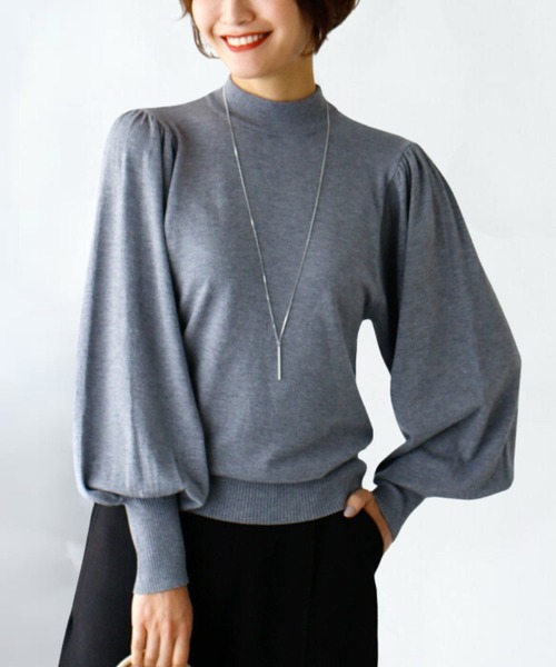 ニット セーター タートルの進化系女っぽニット レディース Ehre style ニット セーター タートルの進化系女っぽニット