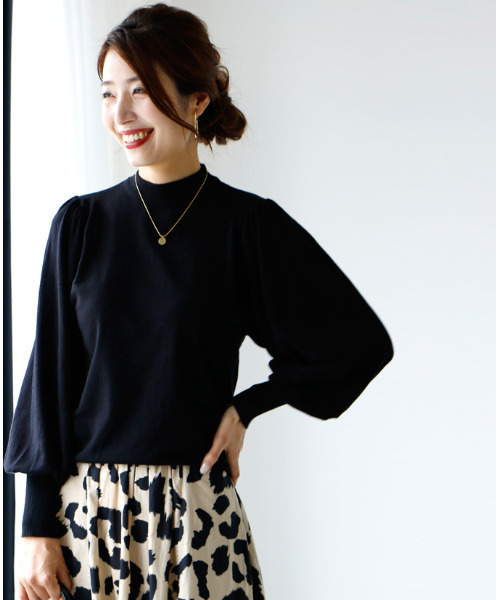 ニット セーター タートルの進化系女っぽニット レディース Ehre style ニット セーター タートルの進化系女っぽニット