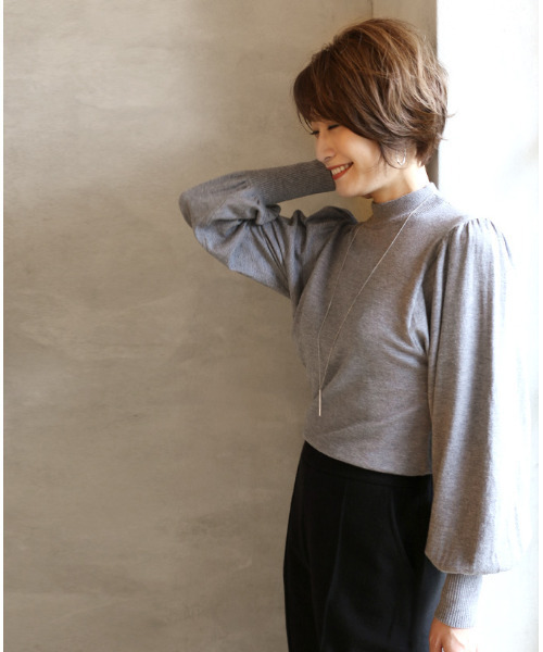 ニット セーター タートルの進化系女っぽニット レディース Ehre style ニット セーター タートルの進化系女っぽニット