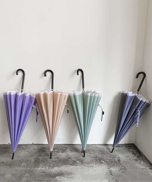 COMMON WARE（コモンウェアー）の「NT:16本骨バイカラー 耐風 アンブレラ　長傘（長傘・レディース・ネイビー/ラベンダー/ピンクベージュ/ライトグレー/グレイッシュベージュ/ミント/ライラック・FREE）」の18枚目の写真