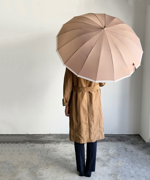 COMMON WARE（コモンウェアー）の「NT:16本骨バイカラー 耐風 アンブレラ　長傘（長傘・レディース・ネイビー/ラベンダー/ピンクベージュ/ライトグレー/グレイッシュベージュ/ミント/ライラック・FREE）」の22枚目の写真