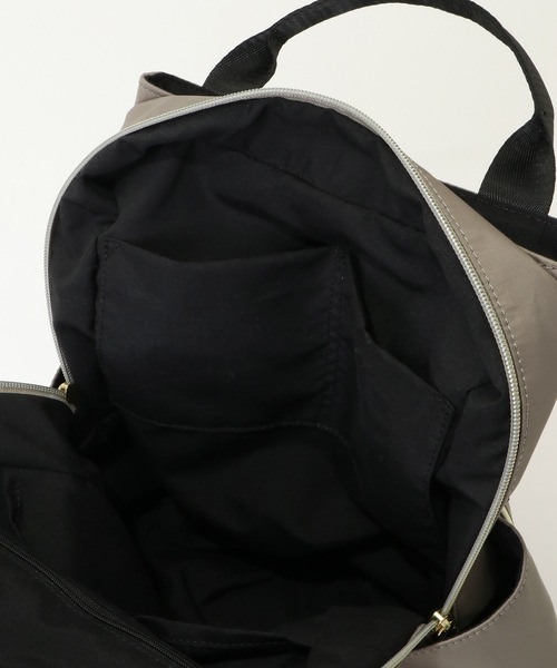 ikka（イッカ）の「撥水多機能リュックトートバッグ（バックパック/リュック・レディース・ブラック/グレー・FREE）」の8枚目の写真