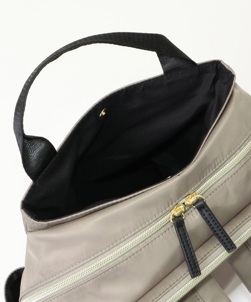 ikka（イッカ）の「撥水多機能リュックトートバッグ（バックパック/リュック・レディース・ブラック/グレー・FREE）」の11枚目の写真