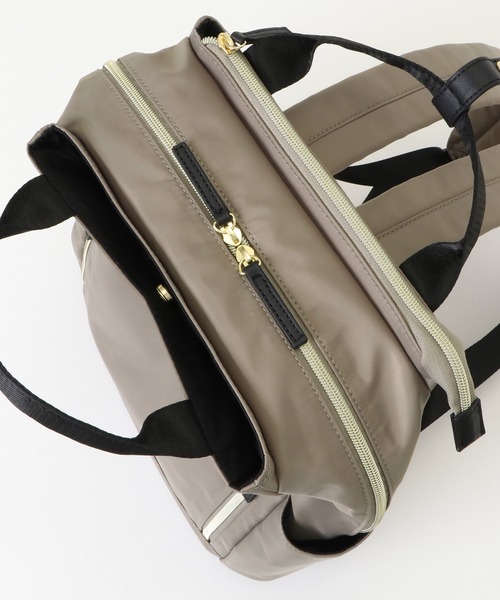 ikka（イッカ）の「撥水多機能リュックトートバッグ（バックパック/リュック・レディース・ブラック/グレー・FREE）」の3枚目の写真