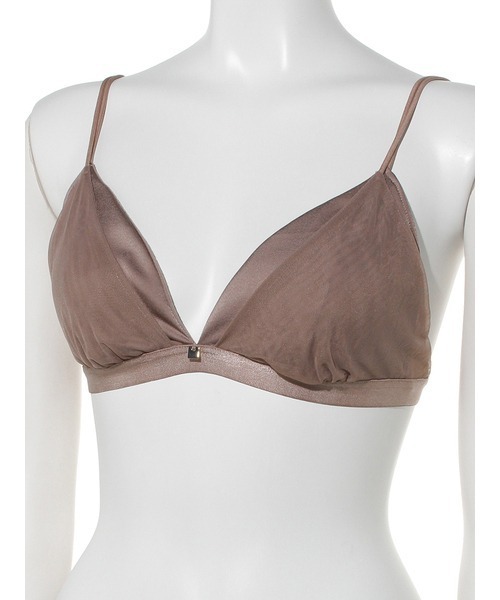 LILY BROWN（リリーブラウン）の「【LILY BROWN Lingerie】シアーチュールサテンコンビ／ブラレット×ショーツセット（ブラ&ショーツ・レディース・アイボリー/ブラウン/ブラック・SMALL/MEDIUM）」の10枚目の写真