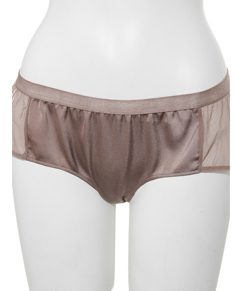 LILY BROWN（リリーブラウン）の「【LILY BROWN Lingerie】シアーチュールサテンコンビ／ブラレット×ショーツセット（ブラ&ショーツ・レディース・アイボリー/ブラウン/ブラック・SMALL/MEDIUM）」の16枚目の写真