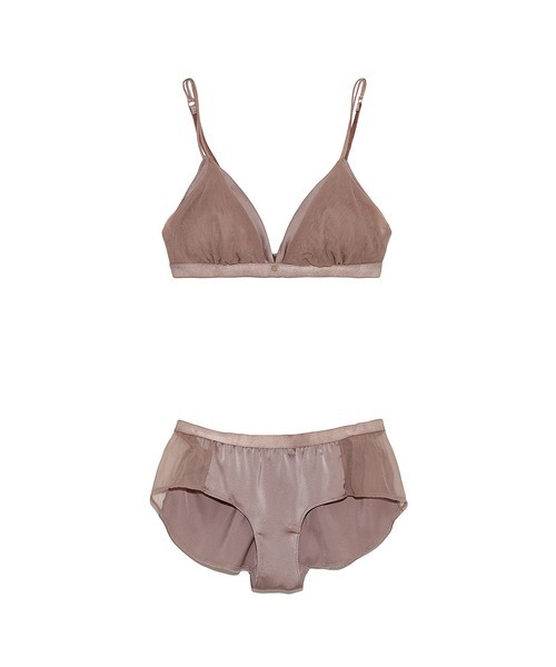 LILY BROWN（リリーブラウン）の「【LILY BROWN Lingerie】シアーチュールサテンコンビ／ブラレット×ショーツセット（ブラ&ショーツ・レディース・アイボリー/ブラウン/ブラック・SMALL/MEDIUM）」の22枚目の写真