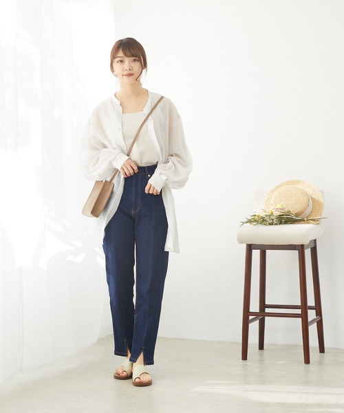 menue（メヌエ）の「フラットヒール トングサンダル（サンダル・レディース・アイボリー/ブラック/ブラウン/ブラウン系その他/その他/オフホワイト/シルバー/ベージュ/ダークブラウン・XS/S/M/L/LL/3L）」の10枚目の写真