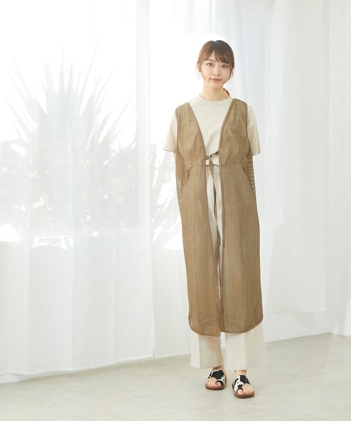 menue（メヌエ）の「フラットヒール トングサンダル（サンダル・レディース・アイボリー/ブラック/ブラウン/ブラウン系その他/その他/オフホワイト/シルバー/ベージュ/ダークブラウン・XS/S/M/L/LL/3L）」の18枚目の写真