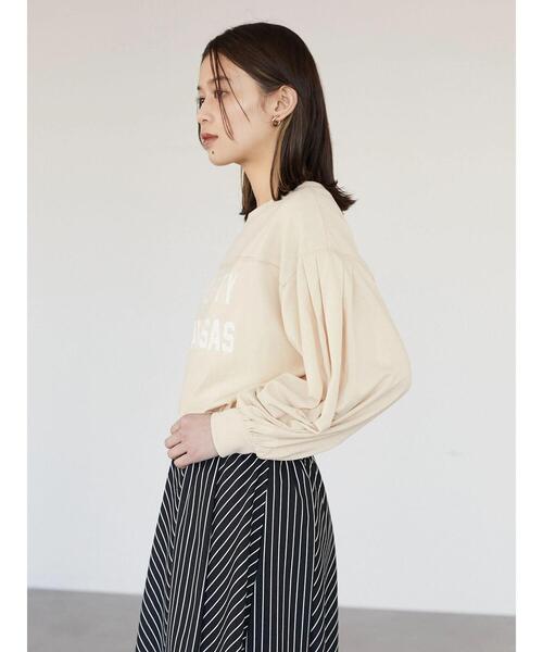 RAY CASSIN FAVORI（レイカズンフェバリ）の「・RAY CASSIN ロゴptタックロンT（Tシャツ/カットソー・レディース・イエロー/グリーン/チャコールグレー/オフホワイト・FREE）」の15枚目の写真