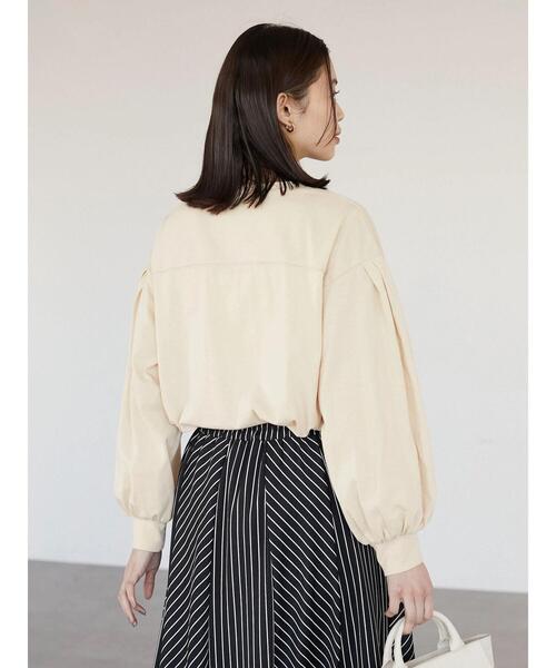 RAY CASSIN FAVORI（レイカズンフェバリ）の「・RAY CASSIN ロゴptタックロンT（Tシャツ/カットソー・レディース・イエロー/グリーン/チャコールグレー/オフホワイト・FREE）」の16枚目の写真