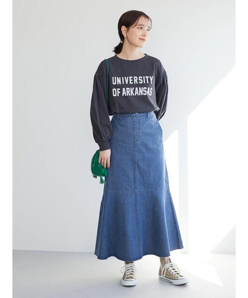 RAY CASSIN FAVORI（レイカズンフェバリ）の「・RAY CASSIN ロゴptタックロンT（Tシャツ/カットソー・レディース・イエロー/グリーン/チャコールグレー/オフホワイト・FREE）」の17枚目の写真