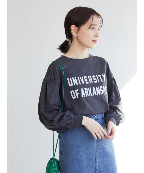 RAY CASSIN FAVORI（レイカズンフェバリ）の「・RAY CASSIN ロゴptタックロンT（Tシャツ/カットソー・レディース・イエロー/グリーン/チャコールグレー/オフホワイト・FREE）」の20枚目の写真