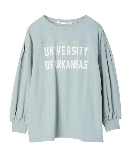 RAY CASSIN FAVORI（レイカズンフェバリ）の「・RAY CASSIN ロゴptタックロンT（Tシャツ/カットソー・レディース・イエロー/グリーン/チャコールグレー/オフホワイト・FREE）」の4枚目の写真