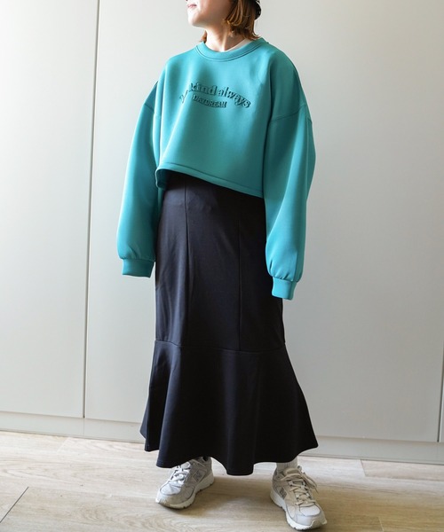 VENCEEXCHANGE（ヴァンスエクスチェンジ）の「マーメイドロングスカート（スカート・レディース・ブラック/ライトグレー/グリーン・M）」の4枚目の写真