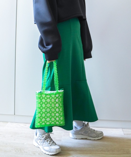 VENCEEXCHANGE（ヴァンスエクスチェンジ）の「マーメイドロングスカート（スカート・レディース・ブラック/ライトグレー/グリーン・M）」の8枚目の写真