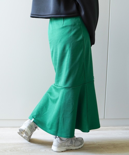 VENCEEXCHANGE（ヴァンスエクスチェンジ）の「マーメイドロングスカート（スカート・レディース・ブラック/ライトグレー/グリーン・M）」の14枚目の写真