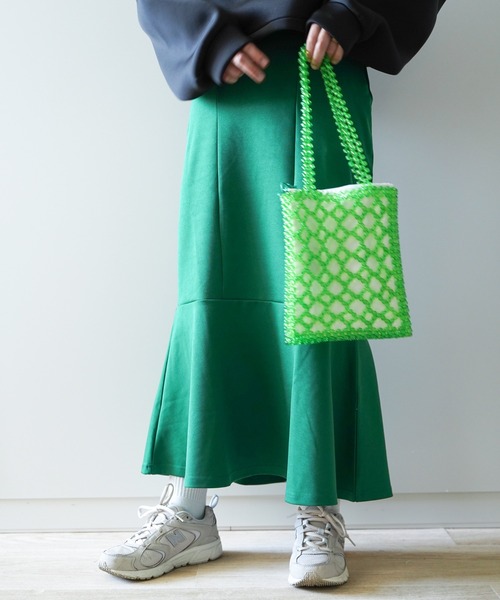 VENCEEXCHANGE（ヴァンスエクスチェンジ）の「マーメイドロングスカート（スカート・レディース・ブラック/ライトグレー/グリーン・M）」の15枚目の写真