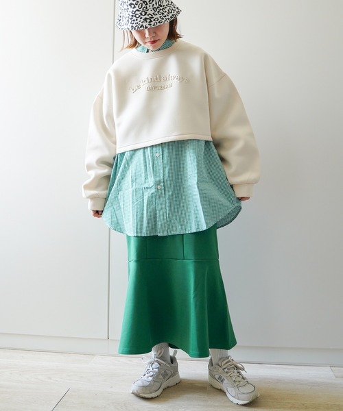 VENCEEXCHANGE（ヴァンスエクスチェンジ）の「マーメイドロングスカート（スカート・レディース・ブラック/ライトグレー/グリーン・M）」の18枚目の写真