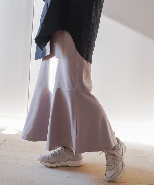 VENCEEXCHANGE（ヴァンスエクスチェンジ）の「マーメイドロングスカート（スカート・レディース・ブラック/ライトグレー/グリーン・M）」の21枚目の写真