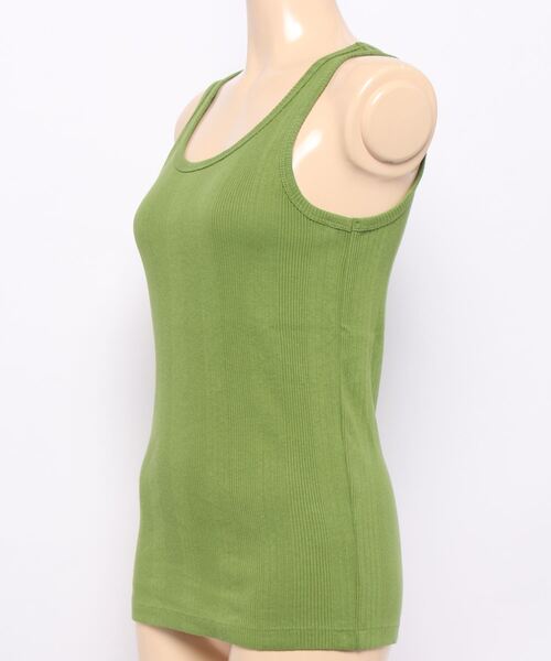 LOWRYS FARM（ローリーズファーム）の「ランダムテレコタンク　267045（タンクトップ・レディース・ホワイト/パープル/グレー/グリーン・FREE）」の5枚目の写真