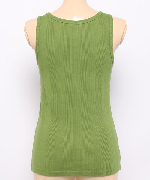 LOWRYS FARM（ローリーズファーム）の「ランダムテレコタンク　267045（タンクトップ・レディース・ホワイト/パープル/グレー/グリーン・FREE）」の6枚目の写真