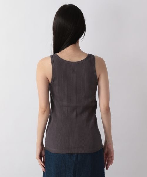 LOWRYS FARM（ローリーズファーム）の「ランダムテレコタンク　267045（タンクトップ・レディース・ホワイト/パープル/グレー/グリーン・FREE）」の13枚目の写真