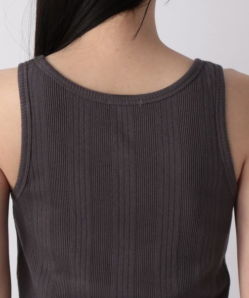 LOWRYS FARM（ローリーズファーム）の「ランダムテレコタンク　267045（タンクトップ・レディース・ホワイト/パープル/グレー/グリーン・FREE）」の17枚目の写真