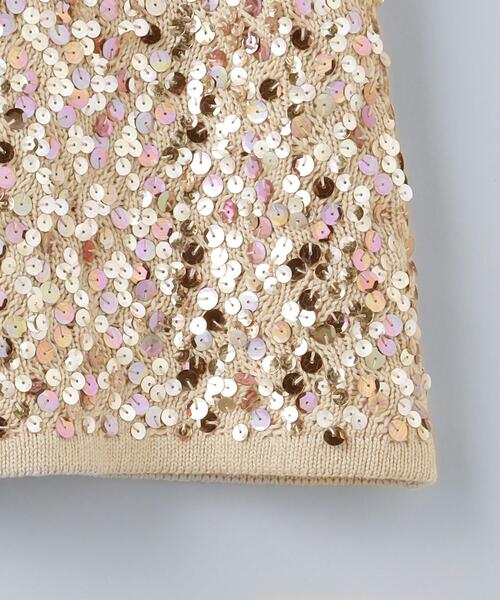 6（ロク）の「＜6(ROKU)＞SEQUINS VEST/ベスト（ベスト）」 - WEAR