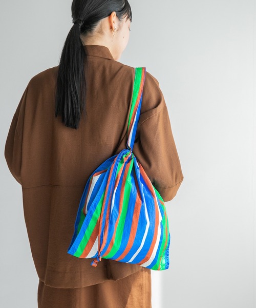 LOWRYS FARM（ローリーズファーム）の「ストライプキンチャクトート　268477（トートバッグ・レディース・ブルー系その他/ピンク系その他・FREE）」の2枚目の写真