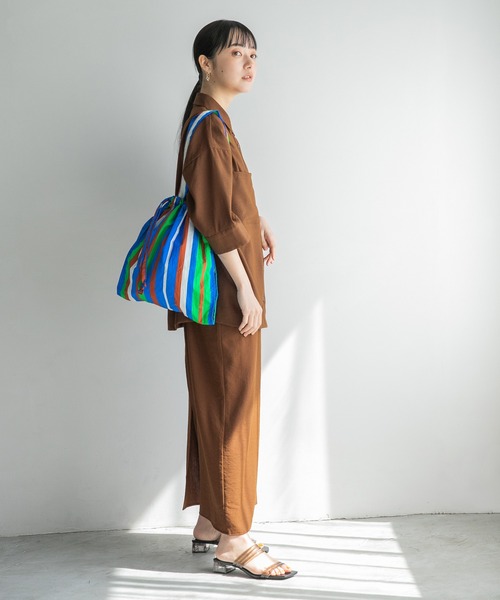 LOWRYS FARM（ローリーズファーム）の「ストライプキンチャクトート　268477（トートバッグ・レディース・ブルー系その他/ピンク系その他・FREE）」の19枚目の写真