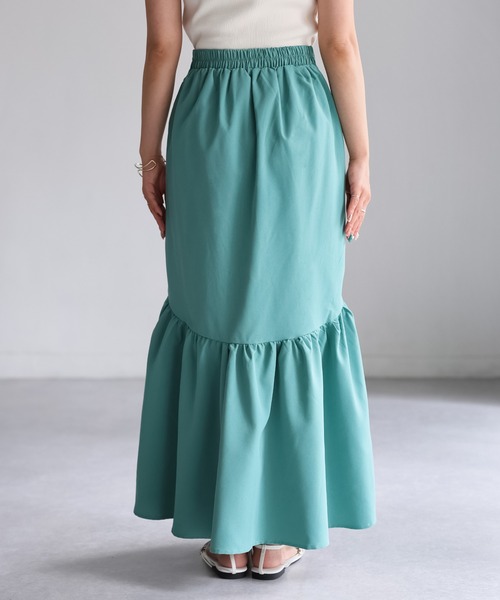 Riberry（リベリー）の「タイプライターマーメイドスカート（スカート・レディース・ライトグレー/グリーン/ネイビー・MEDIUM）」の8枚目の写真