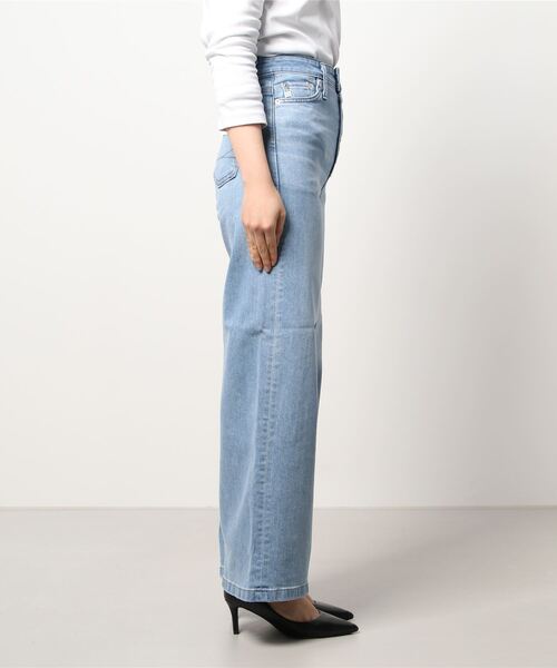 N.(N. Natural Beauty Basic)(エヌエヌナチュラルビューティーベーシック)の「【SOMETHING】LISA WIDE(デニムパンツ・レディース・グレー/ブルー・X-SMALL/SMALL)」の8枚目の写真