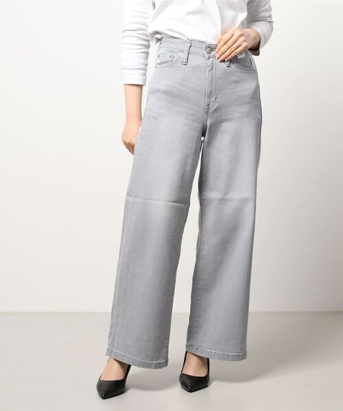 N.(N. Natural Beauty Basic)(エヌエヌナチュラルビューティーベーシック)の「【SOMETHING】LISA WIDE(デニムパンツ・レディース・グレー/ブルー・X-SMALL/SMALL)」の7枚目の写真