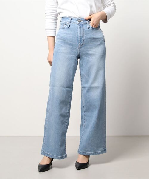 N.(N. Natural Beauty Basic)(エヌエヌナチュラルビューティーベーシック)の「【SOMETHING】LISA WIDE(デニムパンツ・レディース・グレー/ブルー・X-SMALL/SMALL)」の5枚目の写真