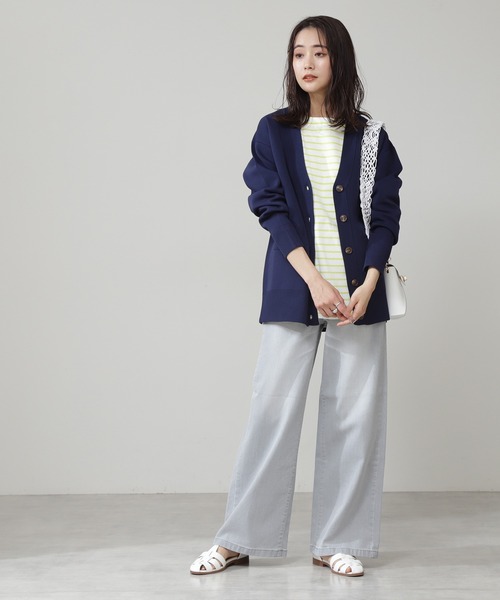 N.(N. Natural Beauty Basic)(エヌエヌナチュラルビューティーベーシック)の「【SOMETHING】LISA WIDE(デニムパンツ・レディース・グレー/ブルー・X-SMALL/SMALL)」の10枚目の写真