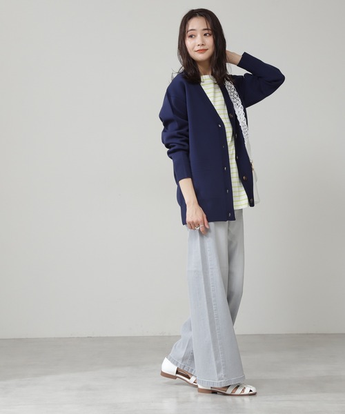 N.(N. Natural Beauty Basic)(エヌエヌナチュラルビューティーベーシック)の「【SOMETHING】LISA WIDE(デニムパンツ・レディース・グレー/ブルー・X-SMALL/SMALL)」の11枚目の写真