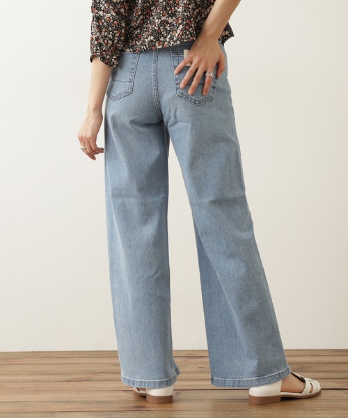 N.(N. Natural Beauty Basic)(エヌエヌナチュラルビューティーベーシック)の「【SOMETHING】LISA WIDE(デニムパンツ・レディース・グレー/ブルー・X-SMALL/SMALL)」の18枚目の写真
