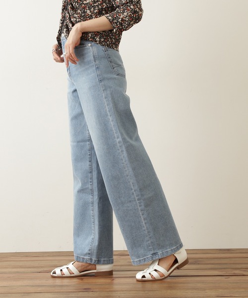 N.(N. Natural Beauty Basic)(エヌエヌナチュラルビューティーベーシック)の「【SOMETHING】LISA WIDE(デニムパンツ・レディース・グレー/ブルー・X-SMALL/SMALL)」の17枚目の写真