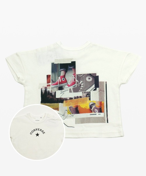 CONVERSE（コンバース）の「CONVERSE / コンバース ロゴTシャツ（Tシャツ/カットソー・キッズ・B/H/J/I/F/E/O/C/N/K/P/G/M/A/L/D・130cm/120cm/110cm/100cm/80ｃｍ/90cm）」の6枚目の写真