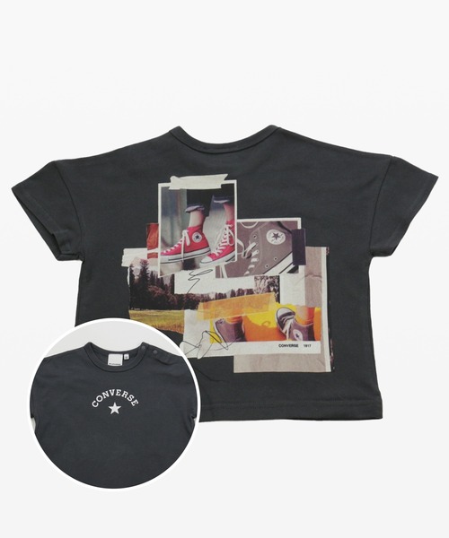 CONVERSE（コンバース）の「CONVERSE / コンバース ロゴTシャツ（Tシャツ/カットソー・キッズ・B/H/J/I/F/E/O/C/N/K/P/G/M/A/L/D・130cm/120cm/110cm/100cm/80ｃｍ/90cm）」の7枚目の写真