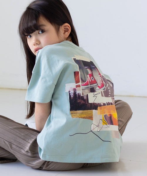 CONVERSE（コンバース）の「CONVERSE / コンバース ロゴTシャツ（Tシャツ/カットソー・キッズ・B/H/J/I/F/E/O/C/N/K/P/G/M/A/L/D・130cm/120cm/110cm/100cm/80ｃｍ/90cm）」の8枚目の写真