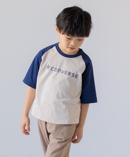 CONVERSE（コンバース）の「CONVERSE / コンバース ロゴTシャツ（Tシャツ/カットソー・キッズ・B/H/J/I/F/E/O/C/N/K/P/G/M/A/L/D・130cm/120cm/110cm/100cm/80ｃｍ/90cm）」の12枚目の写真