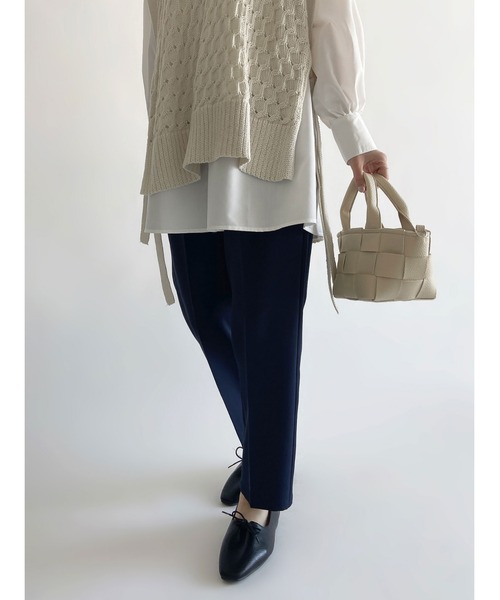 Samansa Mos2 blue（サマンサモスモスブルー）の「マルチスタイルテーパードパンツ（その他パンツ・レディース・ブラック/パープル/ネイビー/イエロー/グリーン/ライトベージュ/キナリ・SMALL/MEDIUM/LARGE）」の16枚目の写真