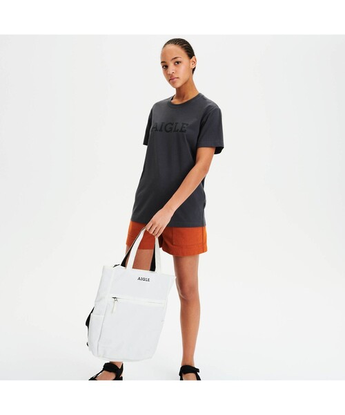 AIGLE(エーグル)の「吸水速乾 グラフィック 半袖Tシャツ(AIGLE)(Tシャツ/カットソー・メンズ・ホワイト/ダークブルー/チャコール・LL/S/M/L)」の10枚目の写真