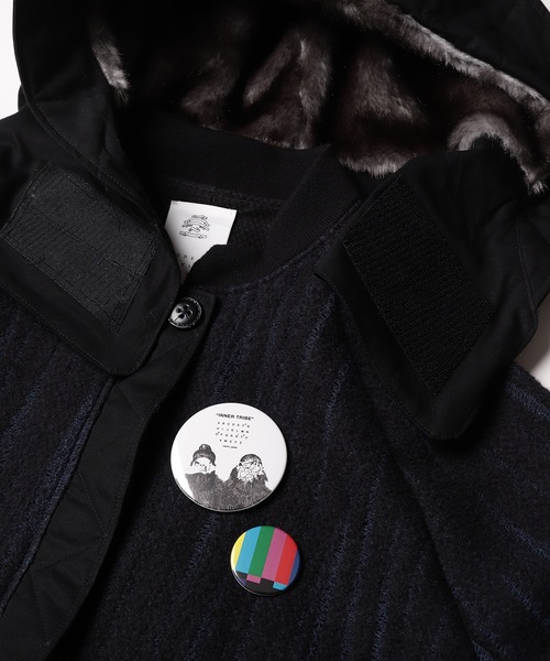 STOF（ストフ）の「Tribal Mods Coat -KNIT JQ-（モッズコート・メンズ・ブラック・S/M）」の10枚目の写真