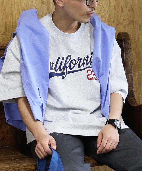 BACK NUMBER（バックナンバー）の「【BACK NUMBER】カレッジＴシャツ（Tシャツ/カットソー・メンズ・ライトグレー/ワイン/ホワイト/ブラック・L/XL/S/M）」の12枚目の写真