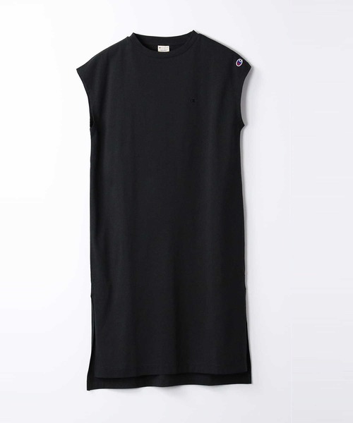 Champion（チャンピオン）の「【Champion】ワンポイントロゴワンピース（ワンピース・レディース・ブラック/キャメル・M/L）」の6枚目の写真