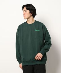 INDIAN（インディアン）の「/INDIAN/刺繍+フロッキー オーバーサイズトレーナー（スウェット）」