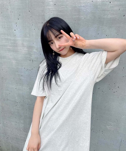 ANDGEEBEE（アンジービー）の「UNISEX エンボスロゴTシャツ（Tシャツ/カットソー・レディース・グリーン/オートミール・MEDIUM）」の4枚目の写真